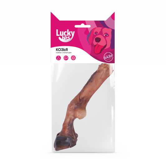 Lucky bits Лакомство для собак  козья ножка с копытцем, 100 г