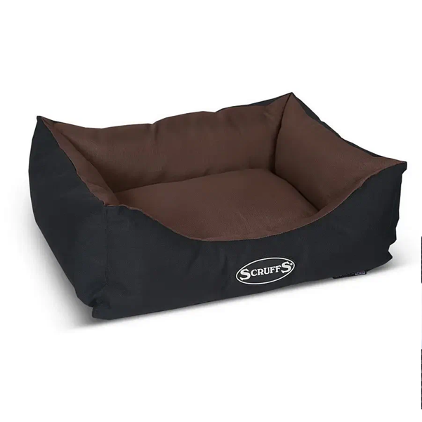 SKRUFFS Лежак для животных с  бортиками "Expedition", шоколад