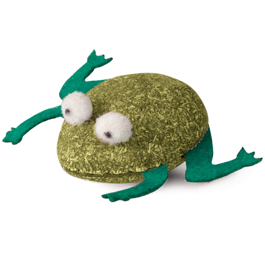 Triol Игрушка для кошек из прессованной кошачьей мяты "Лягушка", 50мм