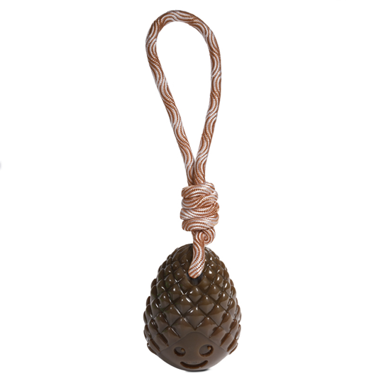 Triol Игрушка для собак из термопластичной резины "Шишка с верёвкой", 90/290мм