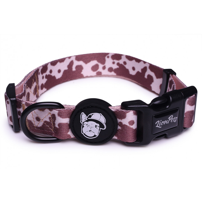 LionPets Ошейник для собак с рисунком (Коричневый)