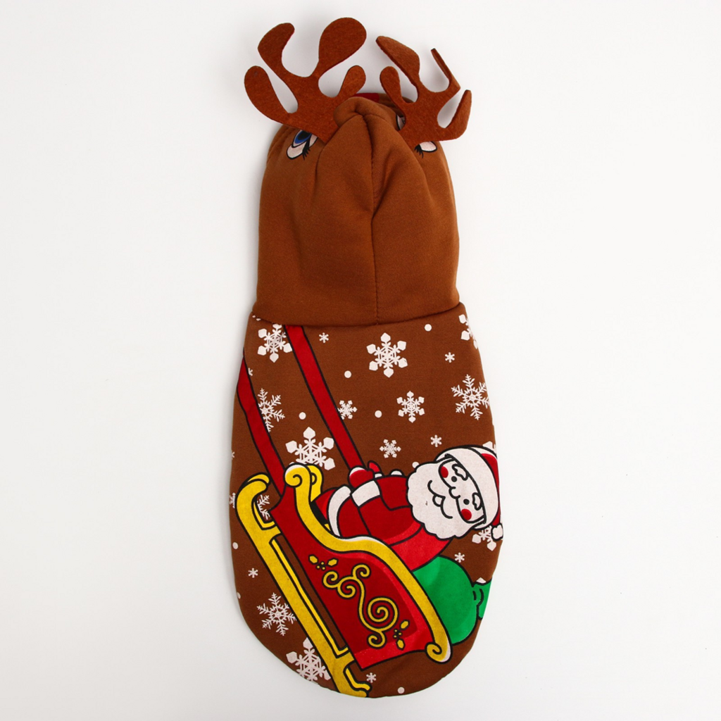 Толстовка для собак «Олень с рожками»