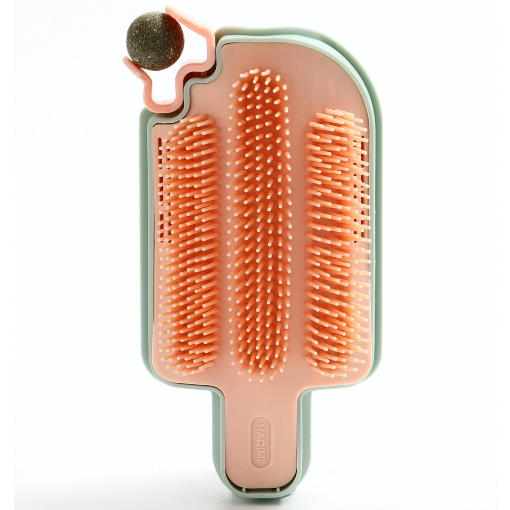 Игрушка-чесалка для кошек с кошачьей мятой 16 см, розовая