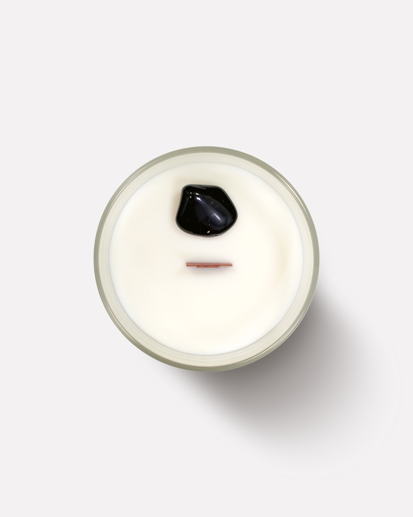 Соевая свеча с эфирным маслом пало санто с кристаллом/ деревянный фитиль 200 мл