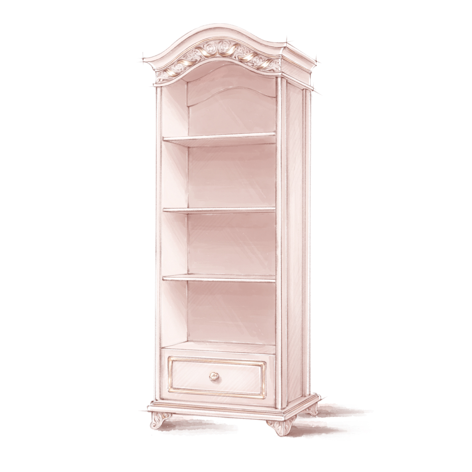 Шкаф для книг "Saviano" 1 ящик SV-8