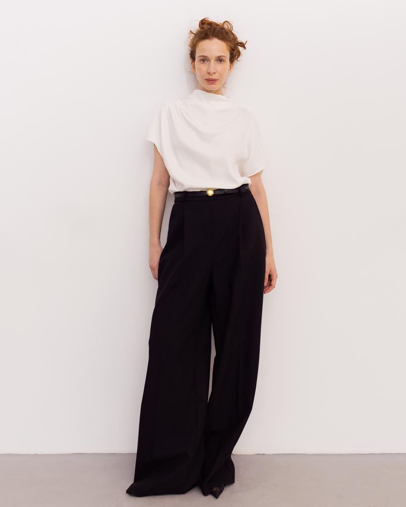 Брюки палаццо, черный