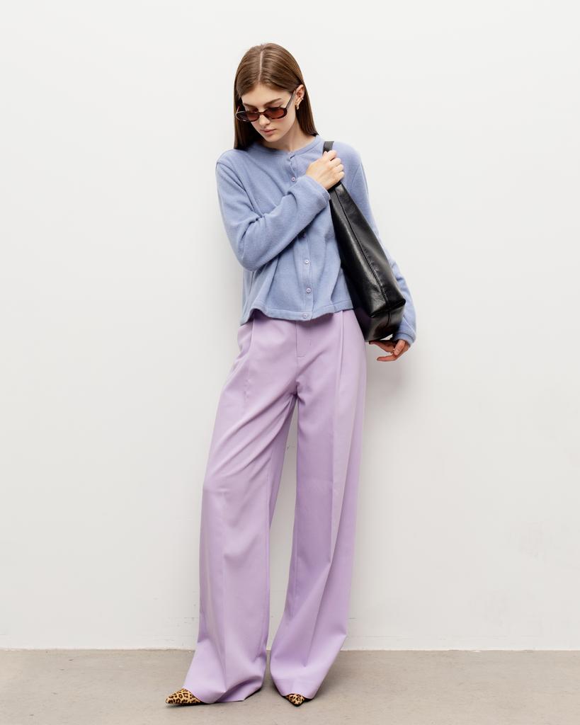 Брюки прямого кроя, лаванда