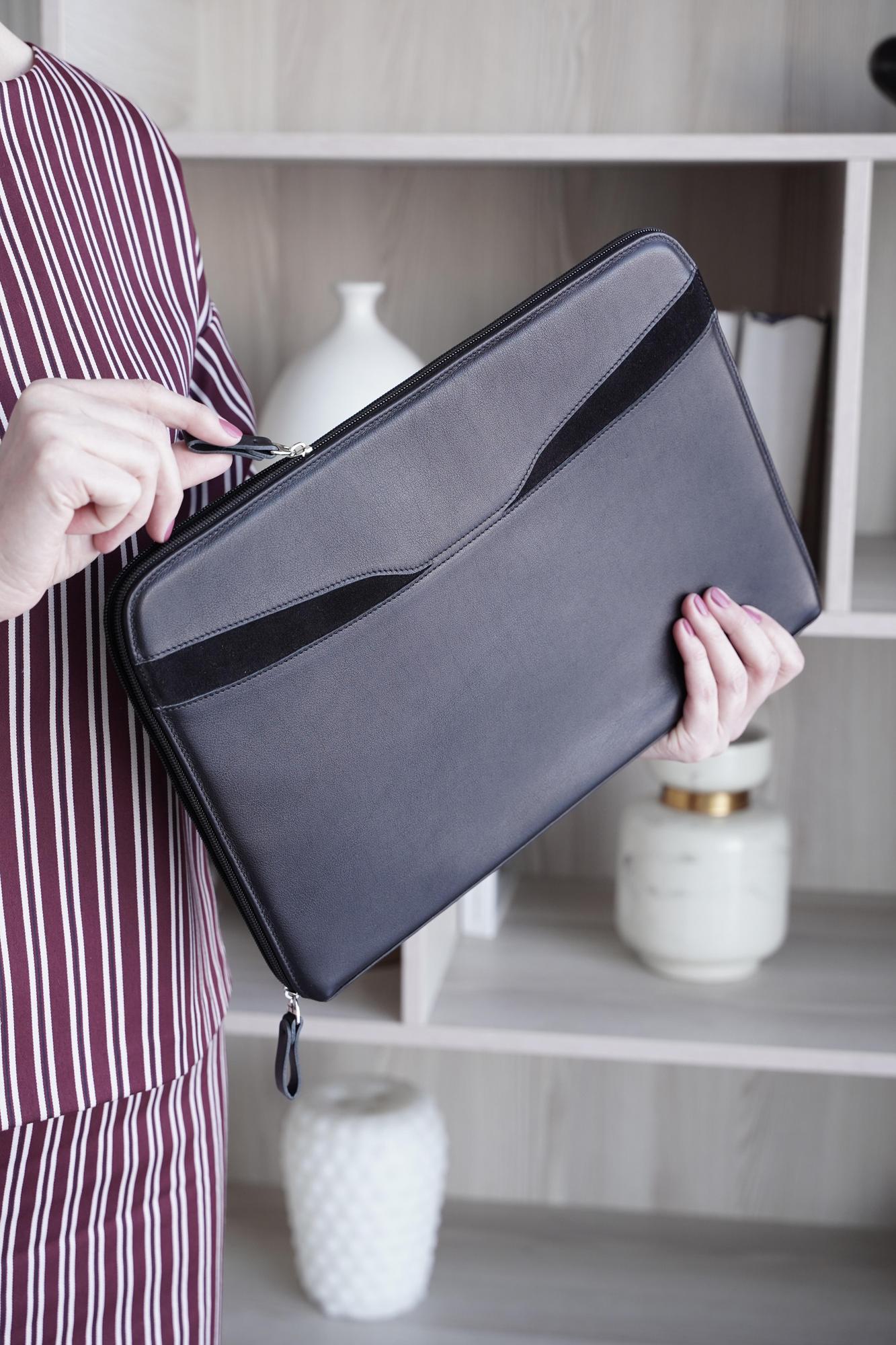 Папка "Классика" мужская черного цвета