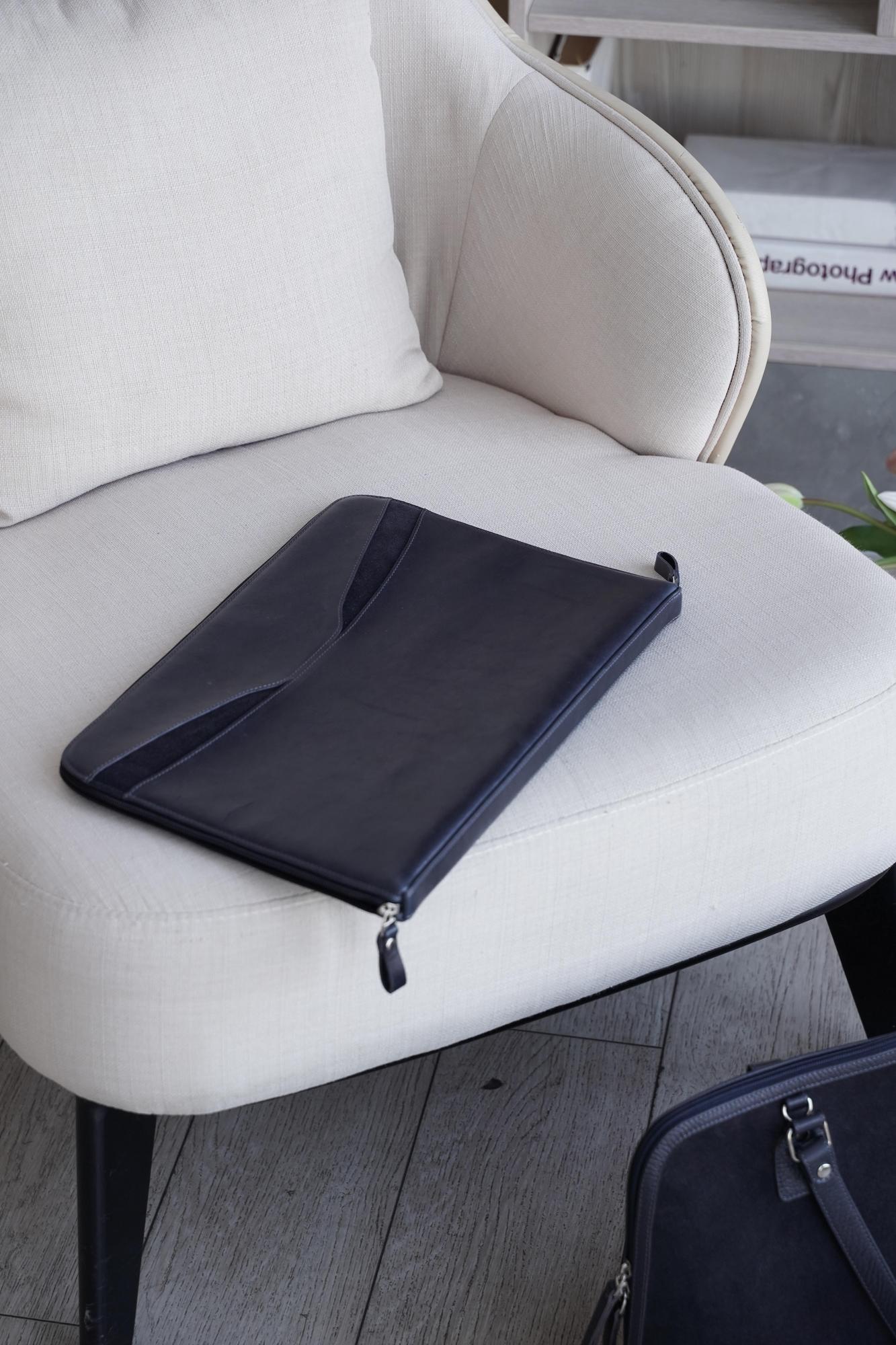 Папка "Классика" мужская т.-синего цвета