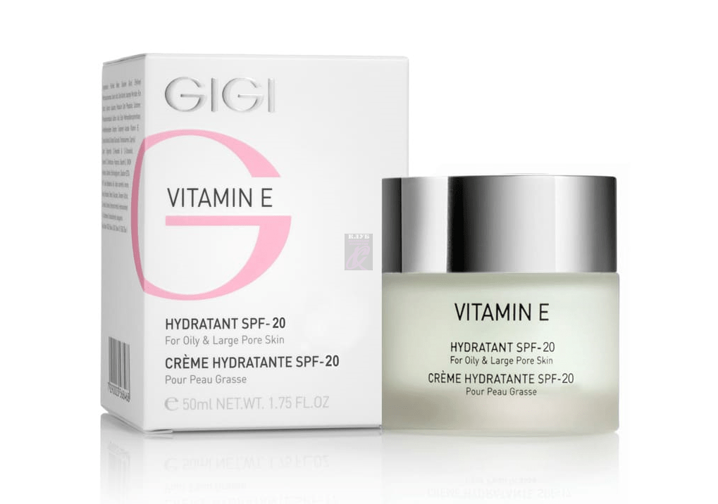 GIGI vitamin E hydratant SPF-20, увлажняющий крем, for oily and large pore skin
