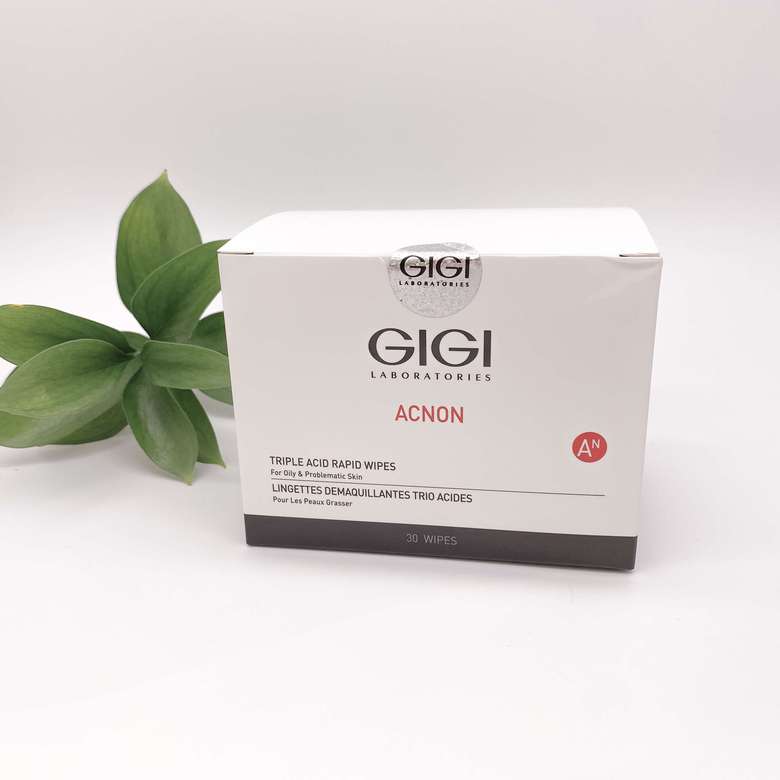Gigi Acnon Triple acid rapid wipes  Влажные очищающие салфетки
