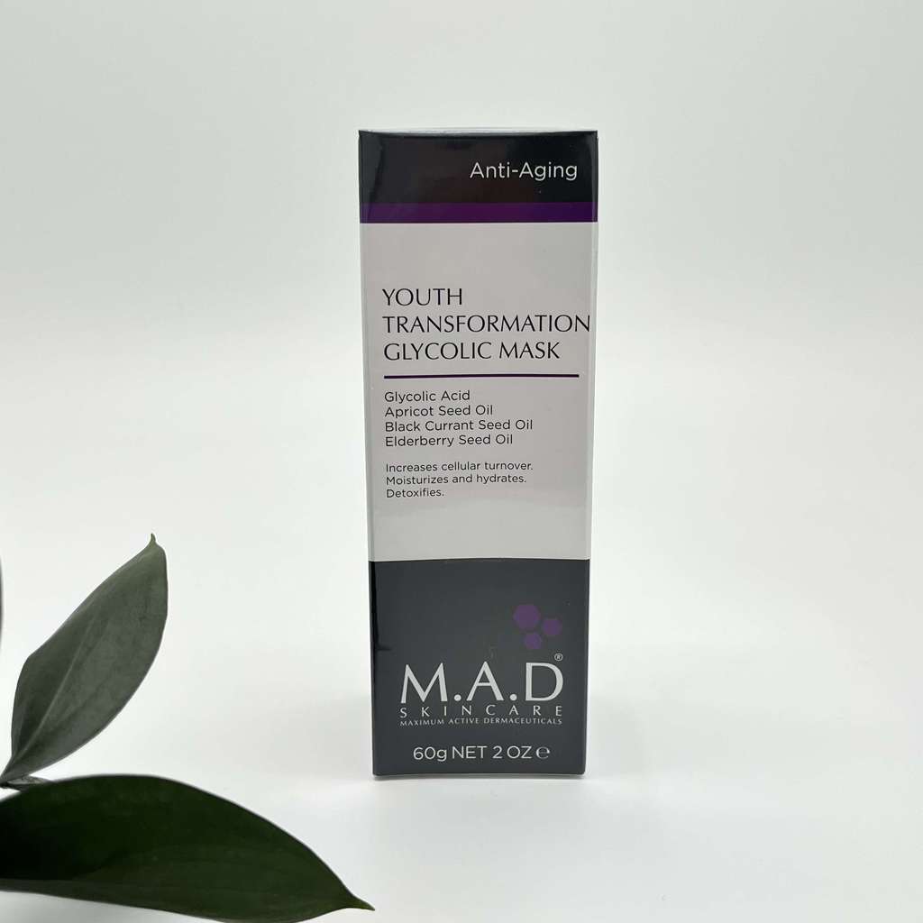M.A.D SKINCARE Youth Transformation Glycolic Mask - Омолаживающая маска с гликолевой кислотой 60гр