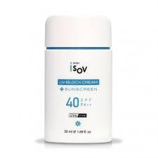 Isov Солнцезащитный крем с экстрактом брокколи UV Block Cream Sunscreen SPF 40++ 50 ml