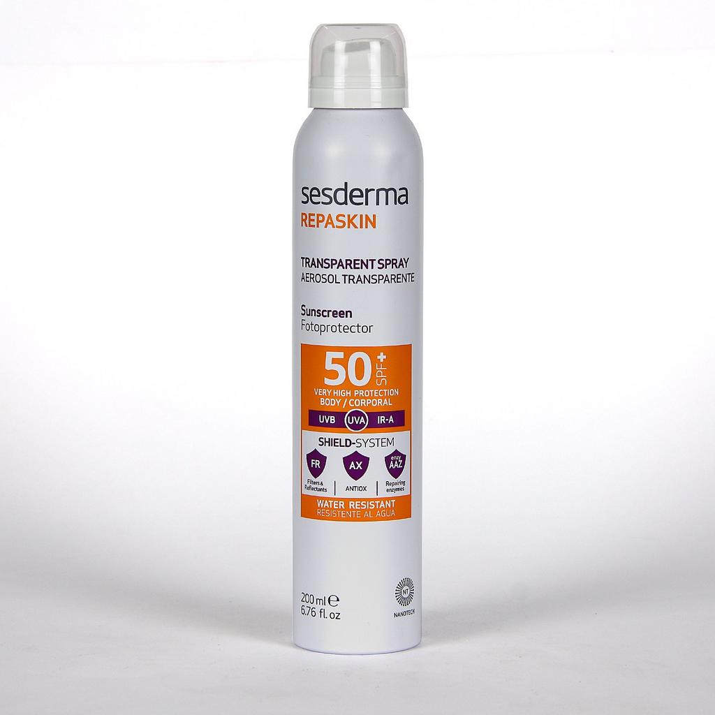 SESDERMA REPASKIN TRANSPARENT SPRAY Body Sunscreen SPF 50 Спрей солнцезащитный прозрачный для тела (Aerosol)