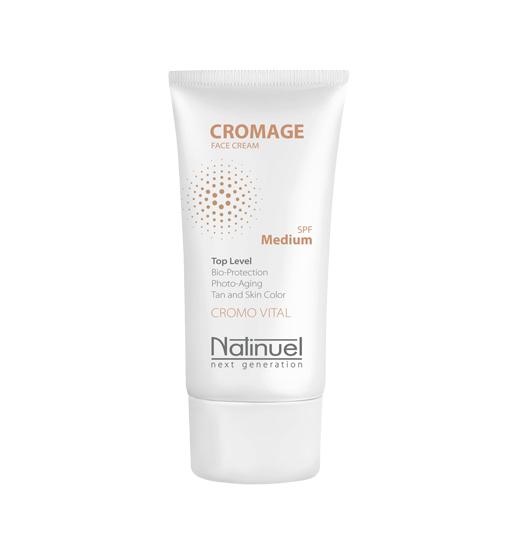 CROMAGE SPF MEDIUM Защитный, укрепляющий и выравнивающий цвет, крем