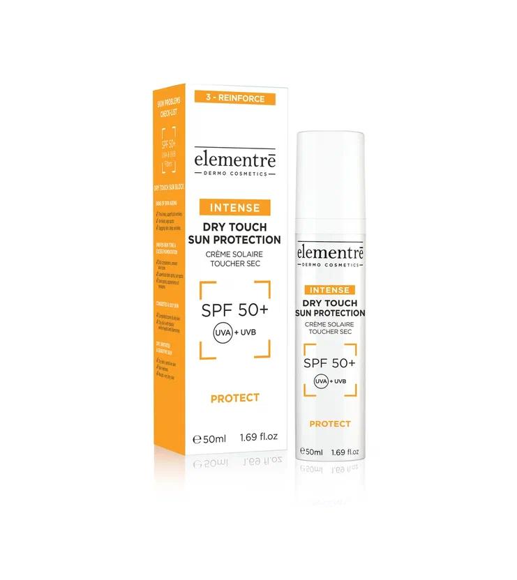 Elementre Солнцезащитный крем «Сухое прикосновение» SPF50+,  50 мл