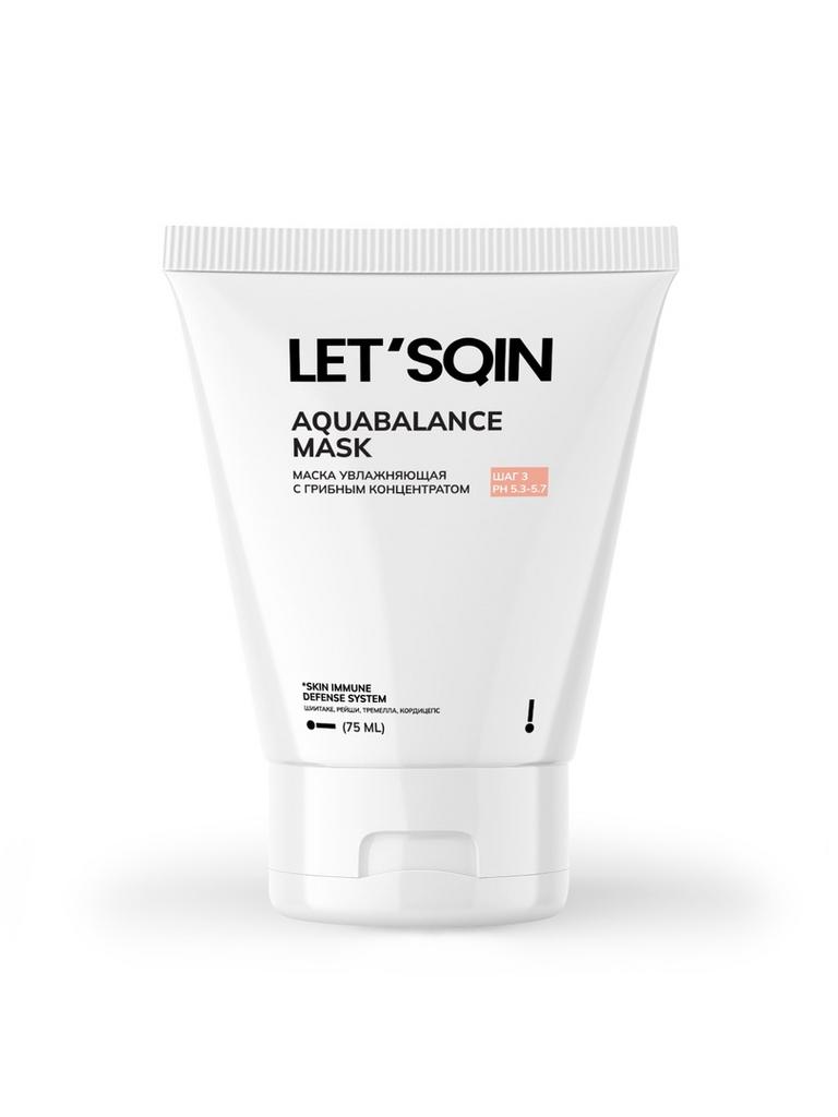 LET'SQIN Aquabalance Mask Увлажняющая маска с грибным концентратом