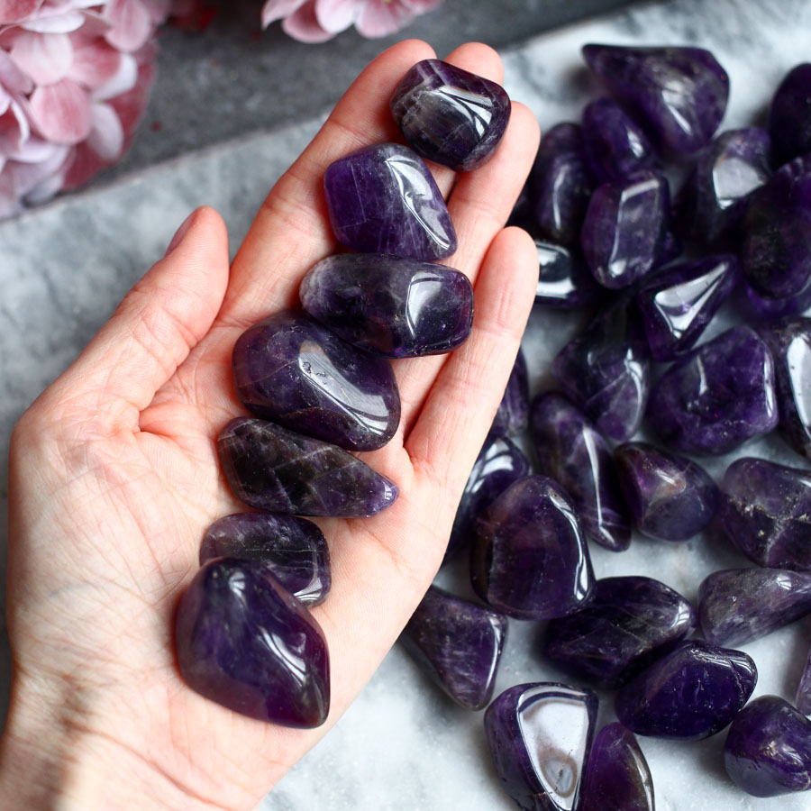 Галтовка аметиста