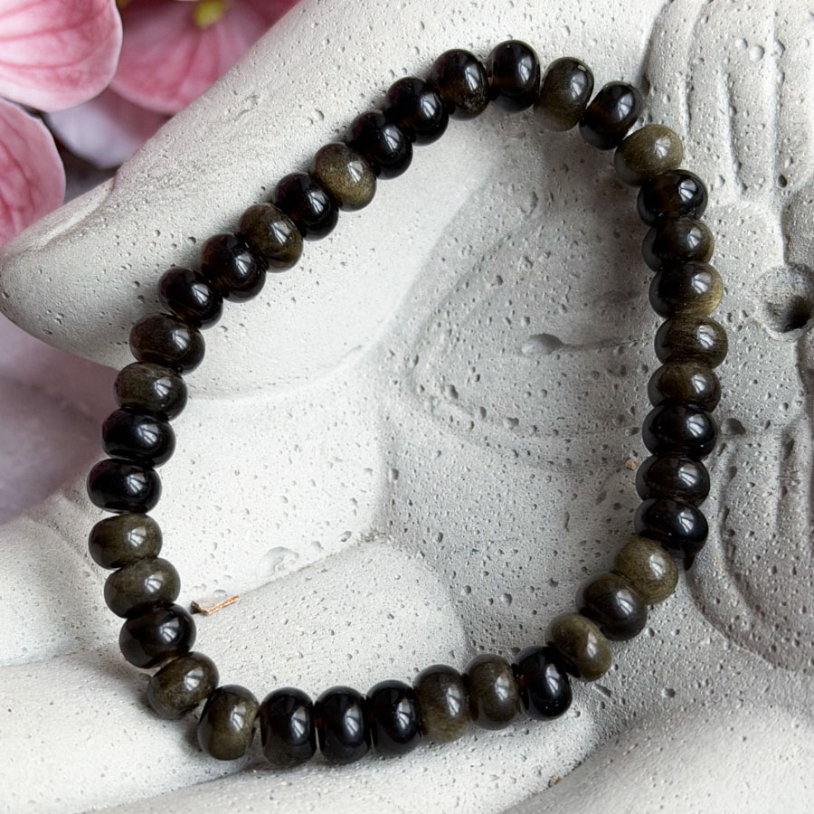 Браслет Золотистый Обсидиан