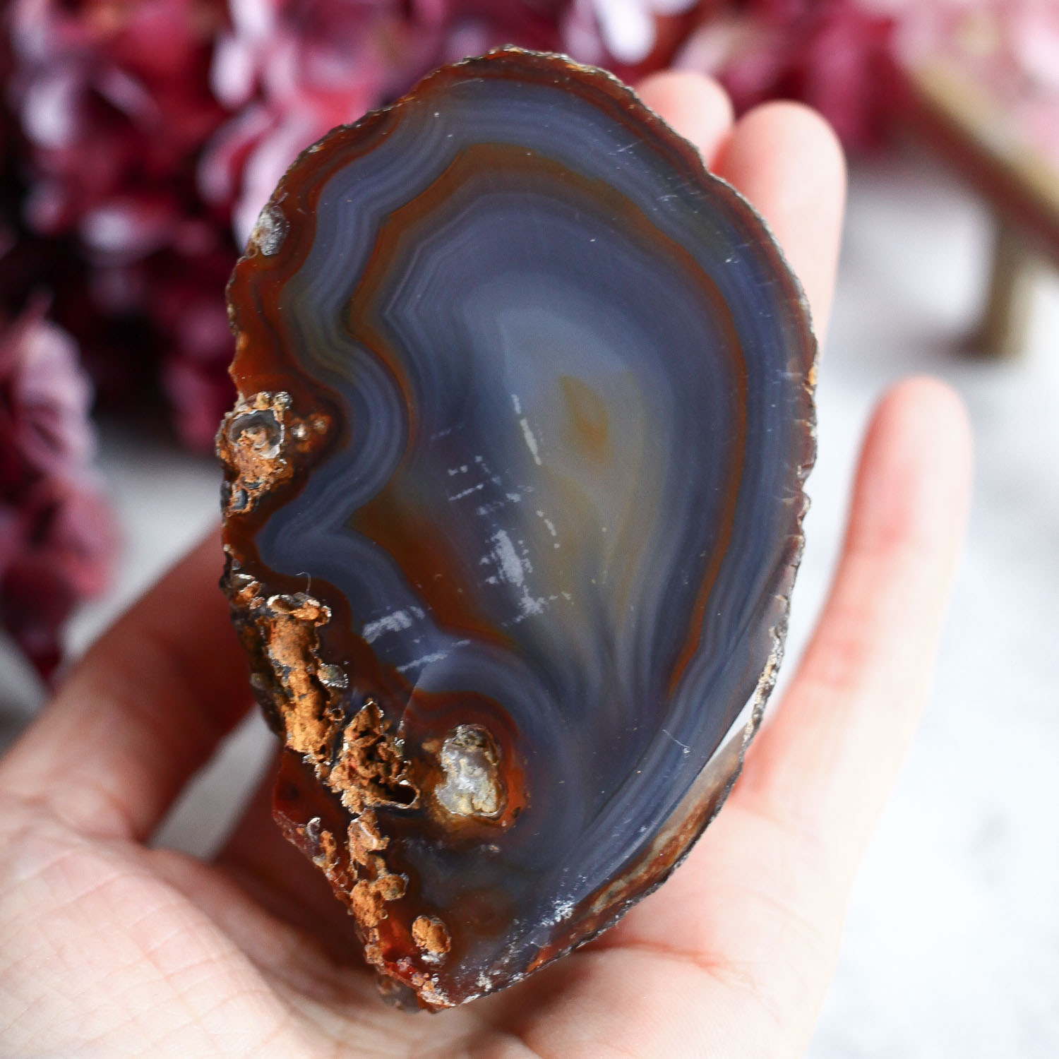 Срез миндалины агата