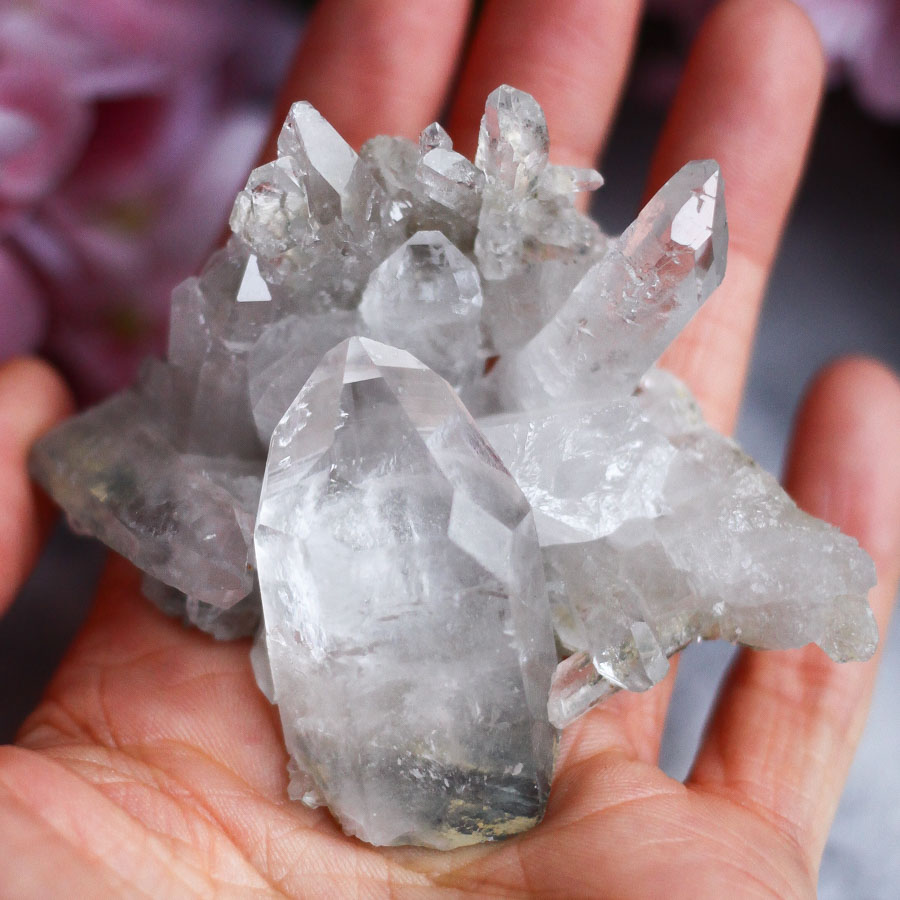 Сросток кристаллов горного хрусталя