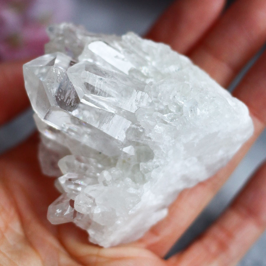 Сросток кристаллов горного хрусталя