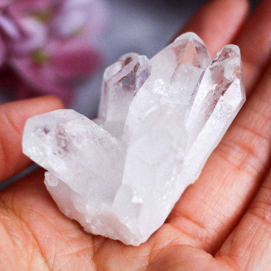 Сросток кристаллов горного хрусталя