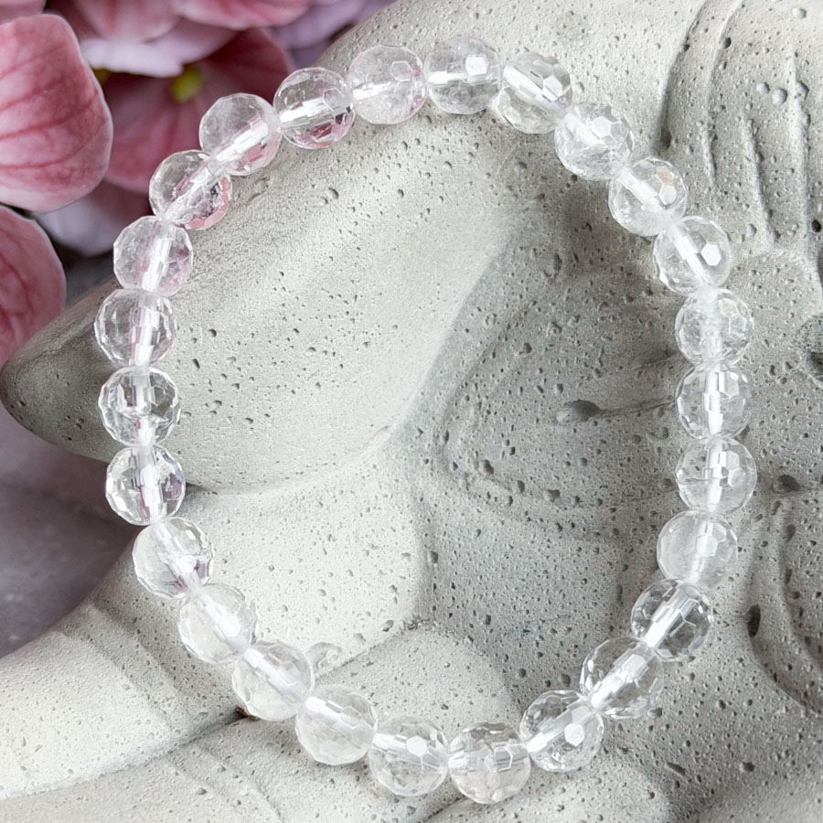 Браслет Ограненный Горный Хрусталь