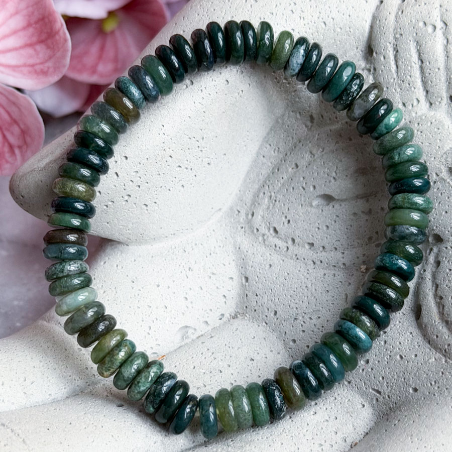 Браслет Моховой Агат