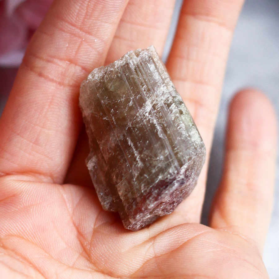 Арбузный турмалин необработанный