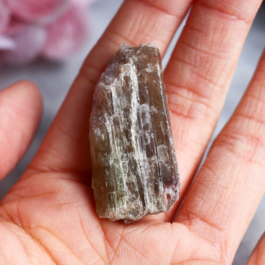 Арбузный турмалин необработанный