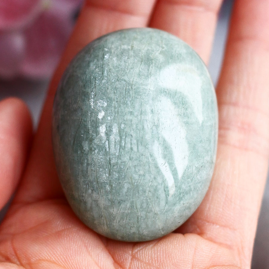 Амазонит в форме гальки