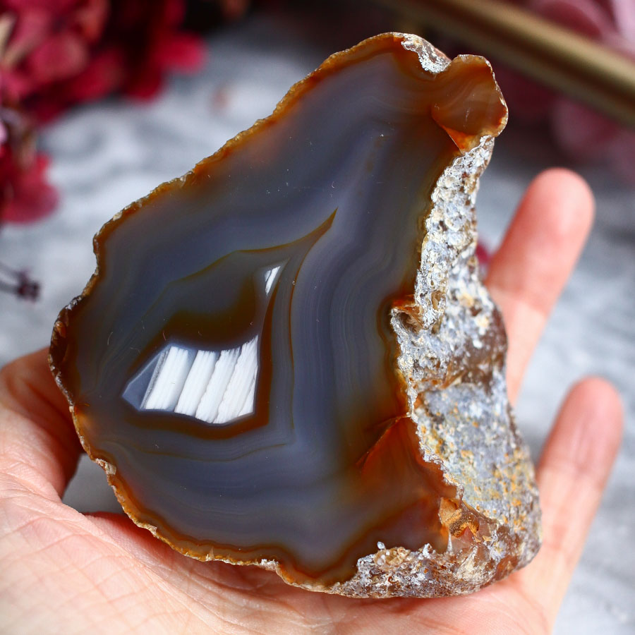 Срез миндалины агата