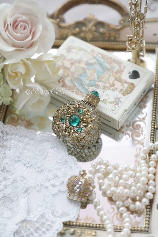 Флакон для духов №6. Винтаж, Чехословакия.