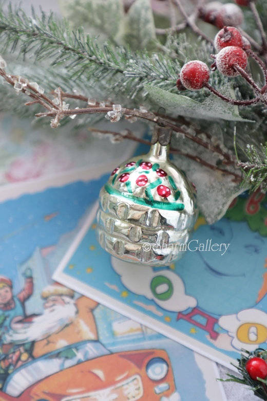 Корзинка №4. Елочная игрушка, СССР. Винтаж.