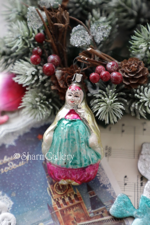 Шамаханская царица. Золотой петушок. Елочная игрушка СССР.