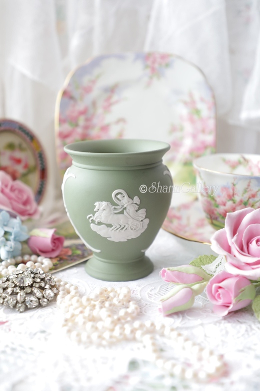 Ваза, яшмовый фарфор Wedgwood, Англия. Винтаж.
