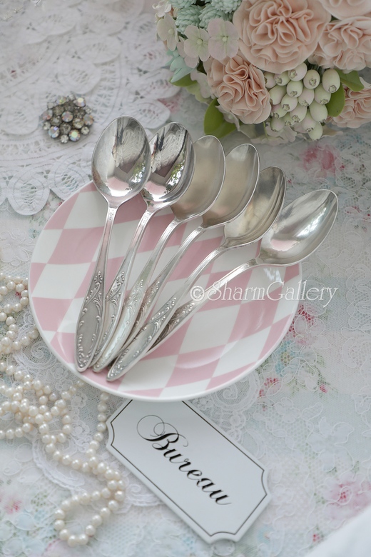 Столовые ложки в коробке, мельхиор. №83. CCCP, Кольчугино.