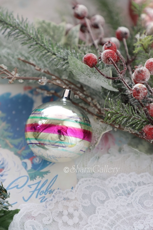 Елочный шар №2. Стекло, СССР.