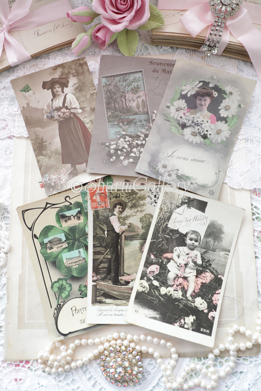 Набор антикварных открыток, Франция, 6шт., №6.