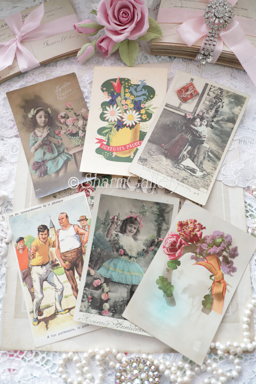 Набор антикварных открыток, Франция, 6шт., №7.