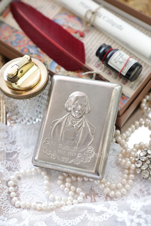 Портсигар с портретом Н.В. Гоголь. СССР, 1952г.