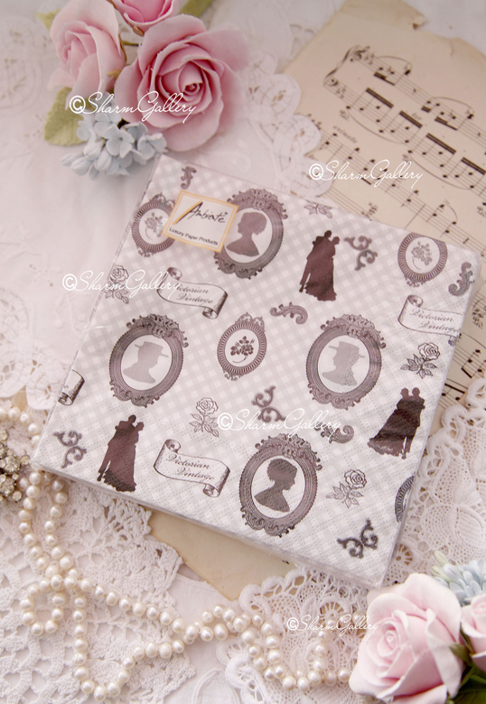 Салфетки бумажные "Винтаж". 33*33 см.