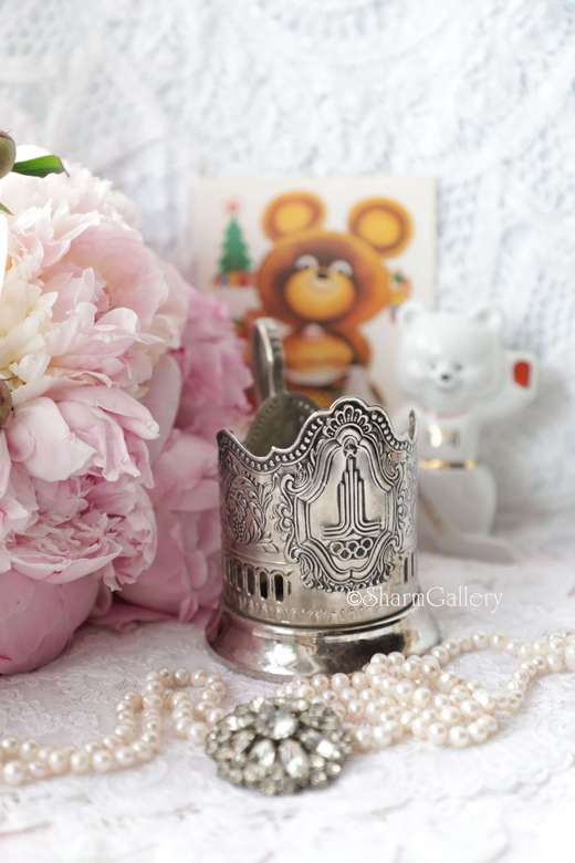 Подстаканник Олимпиада 80. Мельхиор, Кольчугино. №3.