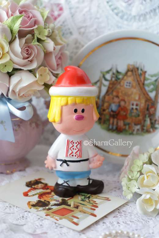 Винтажная резиновая игрушка "Иванушка". СССР.