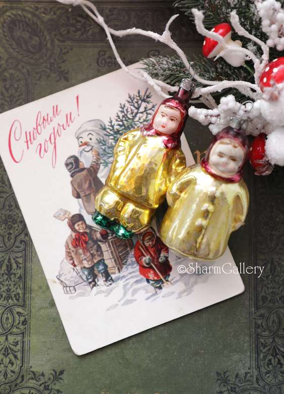 Набор №167. "Дети". Елочная игрушка СССР.