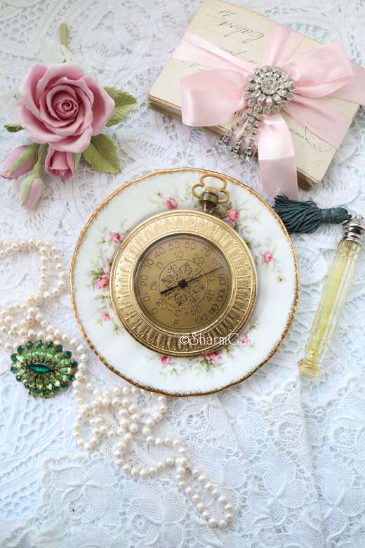 Настенный винтажный барометр, латунь ГДР.