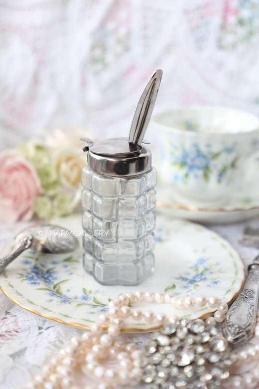 Баночка для горчицы, стекло. Винтаж, Германия.