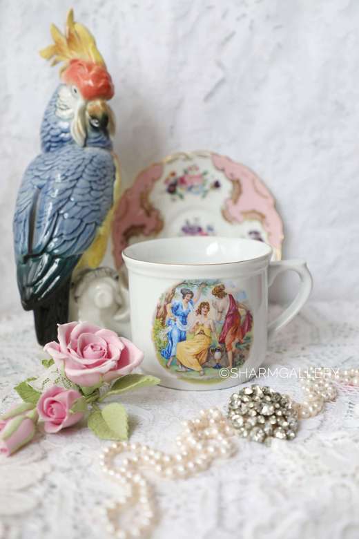 Большая кружка "Мадонны". Фарфор, Чехия, ф-ка "Thun". Винтаж,