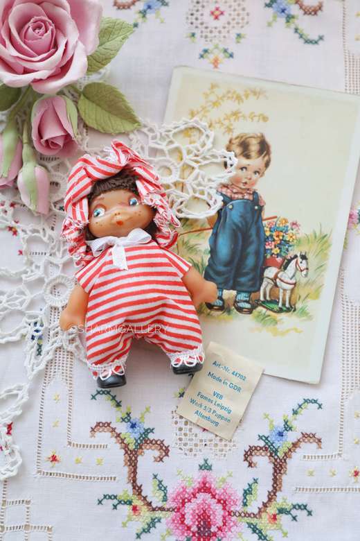 Кукла - пупс "кривоножка", малыш, винтаж ГДР.